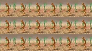 dancing frog,жёлтая лягушка танцует