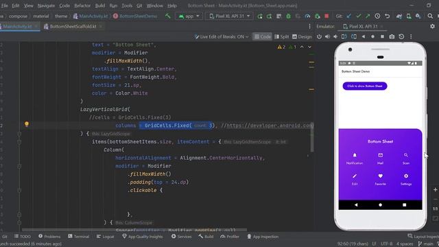 How to create bottom sheet dialog with Jetpack Compose? смотреть онлайн