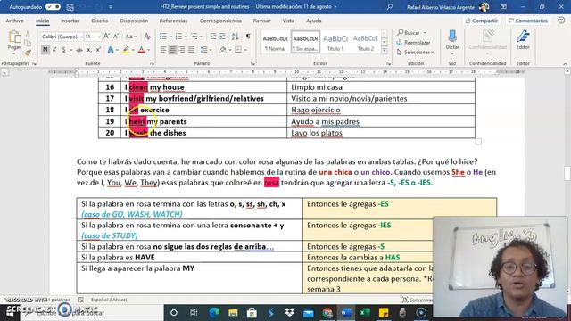 CBTIS 214: English III_ Week 2 "Present Simple Review & Routines" смотреть онлайн