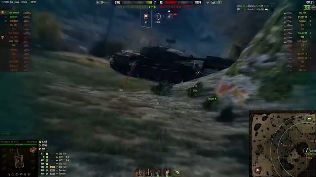 Смотреть видео World of Tanks Японец Type 5 Heavy 8 фрагов и 10 8 дамага Остался один против ше смотреть онлайн