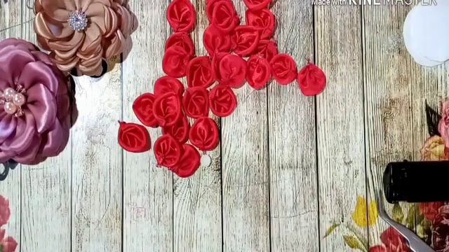 DIY FLOR DE LISTÓN PÉTALO ENROLLADO /Floresely смотреть онлайн
