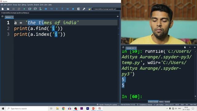String Functions in Python | count, find, index, join, lower, upper, capitalize | Class 11/12 CS смотреть онлайн