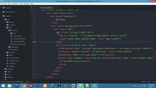 New Design(CSS) | Fresh Layout | Learn Social networking website in laravel 5.4 with vuejs смотреть онлайн
