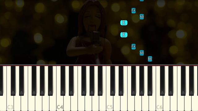 Squid Game OST - Fly Me to the Moon - VERY EASY Piano tutorial смотреть онлайн