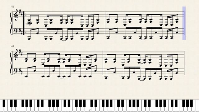 UNDERTALE: Majorlovania (Megalovania in D Major) SHEET MUSIC смотреть онлайн
