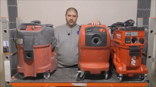 Эволюция пылесосов HILTI - VCU40.VC 40-UL.VC 40L-X, а так же VC 20-UL, VC 20L-X, новинки HILTI 2021