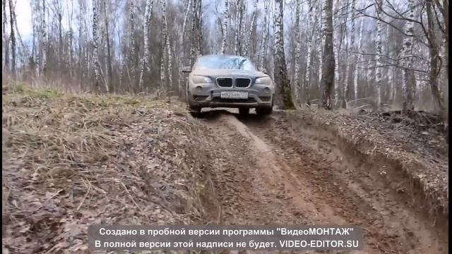 Crazy offroad BMW X1 Река Рожайка смотреть онлайн
