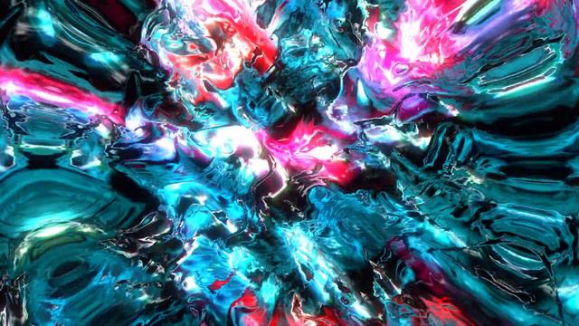 1 Hour | 4K Abstract Fantasy CyberPunk Background Video | Footage VJ LOOP Screensaver