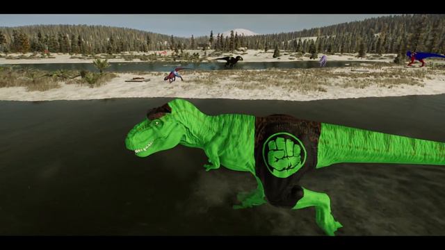 Hunting Jurassic world Evolution2, King Kong T-rex Octopus Giganotosaurus Spinosaurus Mosasaurus смотреть онлайн