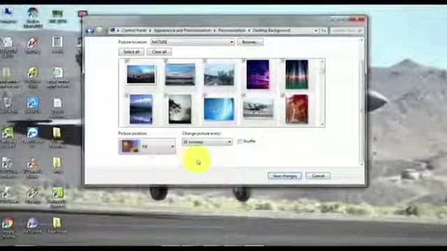 How to set wallpaper to fit screen on Desktop ( Window 7,8..) смотреть онлайн