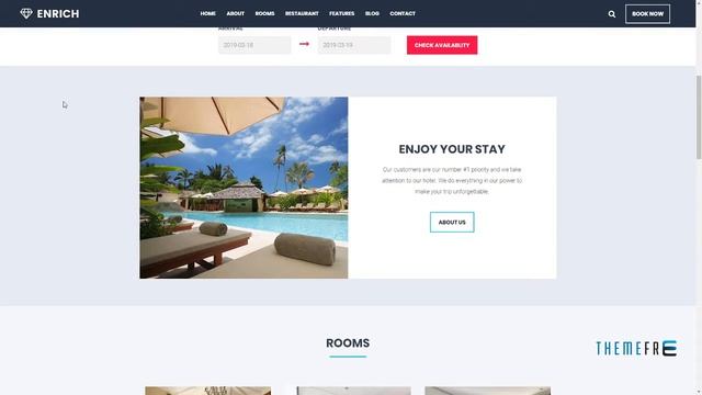 Enrich -“ Hotel Booking WordPress Theme Dom Remington смотреть онлайн