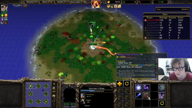 WARCRAFT 3 REFORGED: TOWER SURVIVORS ZERADO NA PORRADA?! TS WC3 remaster custom gameplay PT-BR смотреть онлайн