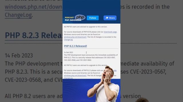 PHP 8.1.16 dan PHP 8.2.3 dirilis смотреть онлайн