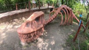 Раскопали скелет настоящего динозавра! Огромнейшие живые динозавры. Динопарк в Москве.