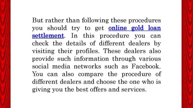 Get Gold Loan Settlement Without Much Effort смотреть онлайн