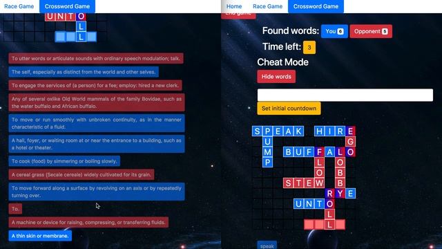 Multiplayer Crossword Game (Angular5 + NodeJS + Socket.IO) смотреть онлайн