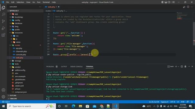 Hướng Dẫn Cài Đặt File Manager Trong Lập Trình PHP Laravel Framework смотреть онлайн