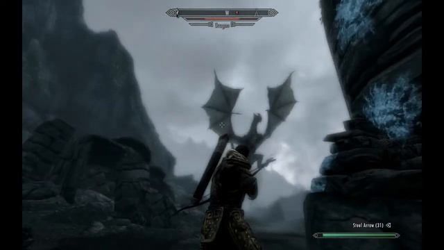 Elder Scrolls Skyrim - Dragon Encounter