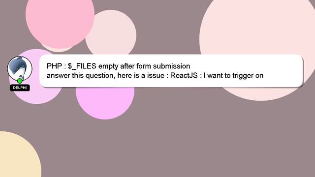 PHP : $_FILES empty after form submission смотреть онлайн