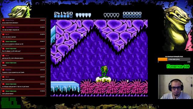Battletoads & Double Dragon, попытка пройти без смертей и турбокнопок, стрим №19 смотреть онлайн