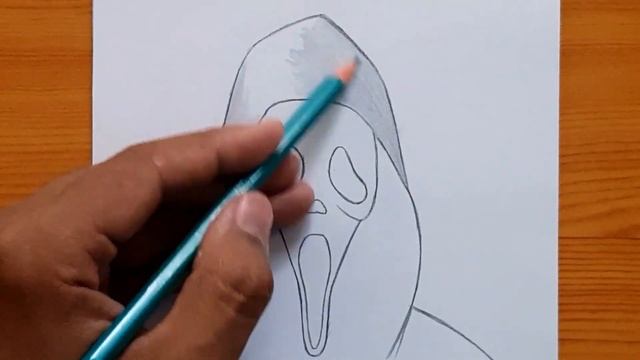 How to draw Ghost Face | Ghostface step by step | easy drawing смотреть онлайн