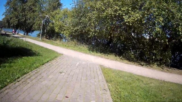 парк Коломенское,Братиславский парк, катаюсь на электровелосипеде 8 смотреть онлайн