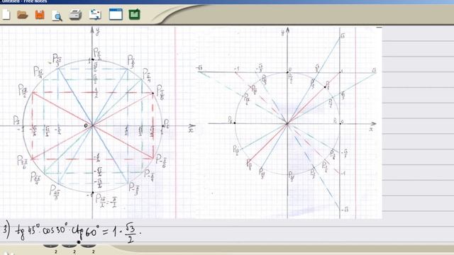Как найти значение тригонометрического выражения Tg45°·cos30°·ctg60° подробное объяснение как решат