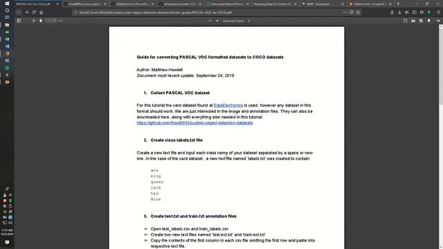 PASCAL VOC to COCO part 1 смотреть онлайн