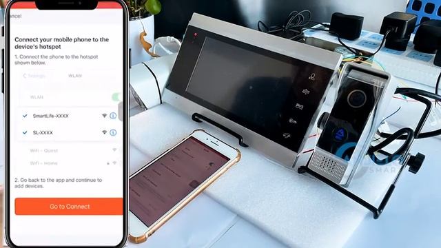 ANJIELOSMART video intercom connected to mobile phone tuya app смотреть онлайн