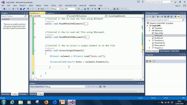 Linq to XML With C# Part 3: Access Single Elements in Xml File смотреть онлайн
