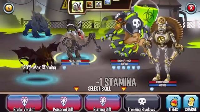 Monster Legends - Greedy Dragon Krampus level 130 combat review смотреть онлайн