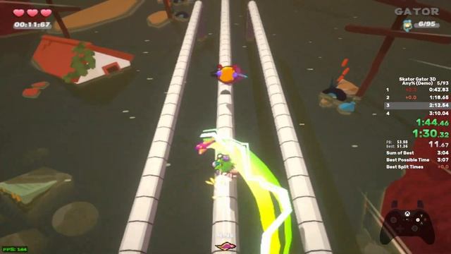 Skator Gator 3D (Demo) Any% Speedrun in 3:06.46 смотреть онлайн
