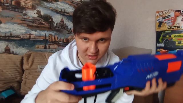 ТОП БЛАСТЕР//Обзор на nerf elite Trilogy ds-15/NERF pro смотреть онлайн