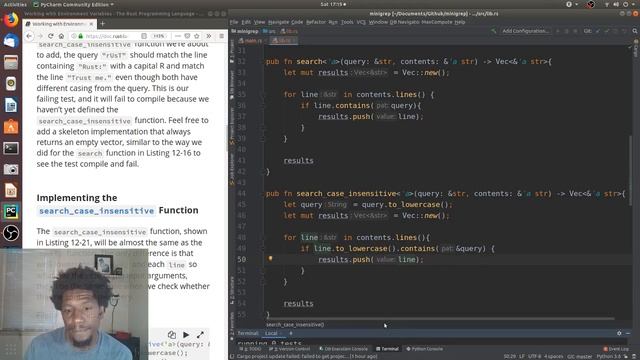 Rust mini-grep (Part 4) -- Working with Environment Variables смотреть онлайн