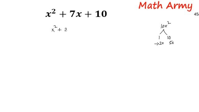 Factorise x2+7x+10. Factorise x^2+7x+10 смотреть онлайн