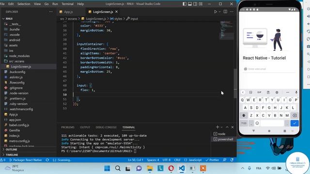 Tutoriel React Native - Login UI - Interface Coding #1 смотреть онлайн