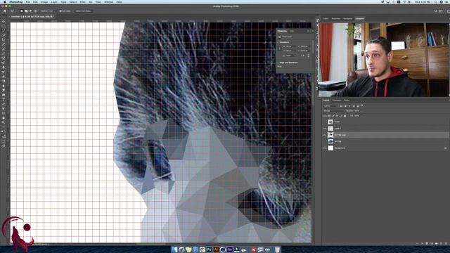 How to easily create a Low-Poligon Design in Photoshop смотреть онлайн