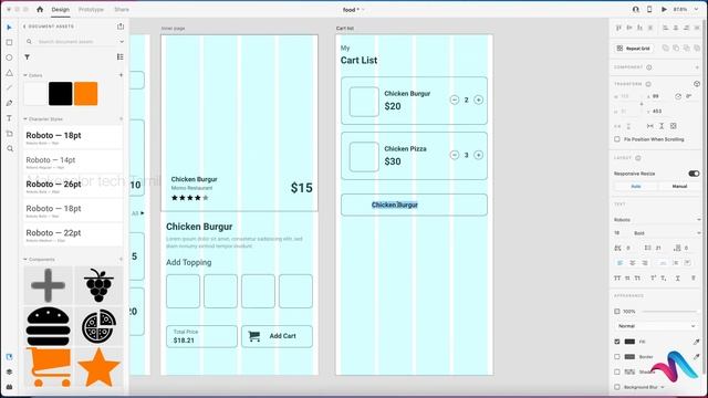 Online Food Delivery App Design Mocks | Tutorial Course | FastForward | Makecolor tech Tamil смотреть онлайн
