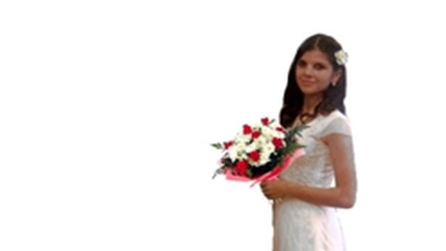 Меняем фон и даём девушке букет смотреть онлайн