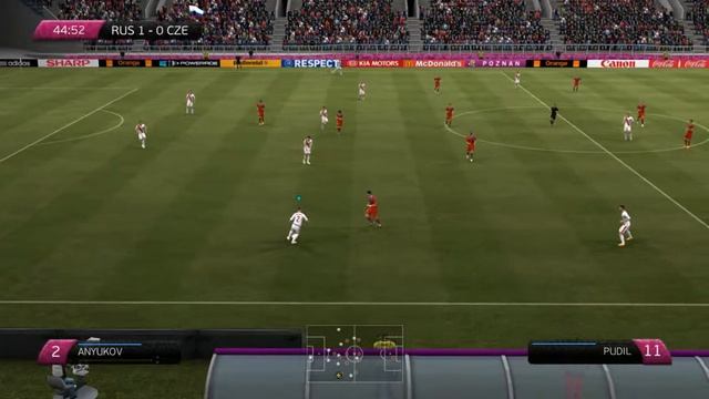 UEFA EURO 2012 PC Gameplay Russia - Czech Republic HD FIFA 12 смотреть онлайн