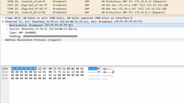 Канальный уровень в Wireshark смотреть онлайн