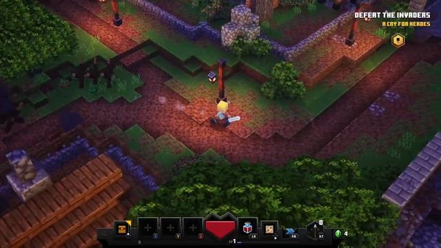 Minecraft Dungeons : Xbox One S Gameplay (Game Pass) смотреть онлайн