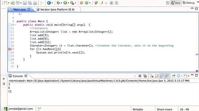 Java Iterators Tutorial смотреть онлайн