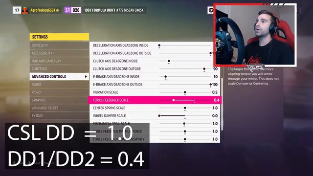 Best Force Feedback Settings For Fanatec DD1/DD2/CSL DD - Forza Horizon 5
