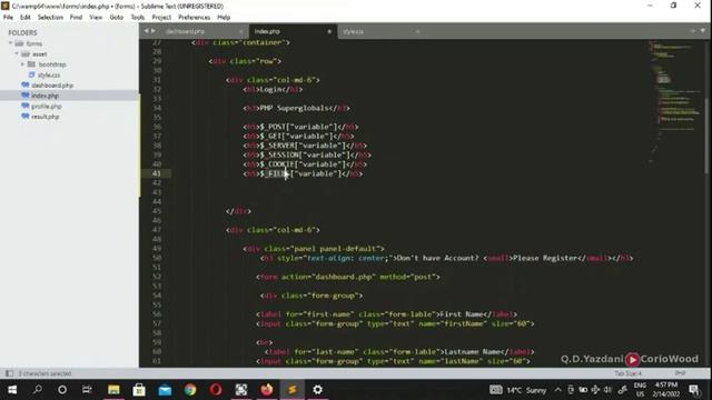 PHP Form Handling | Learn How to get User First Name and Last Name смотреть онлайн