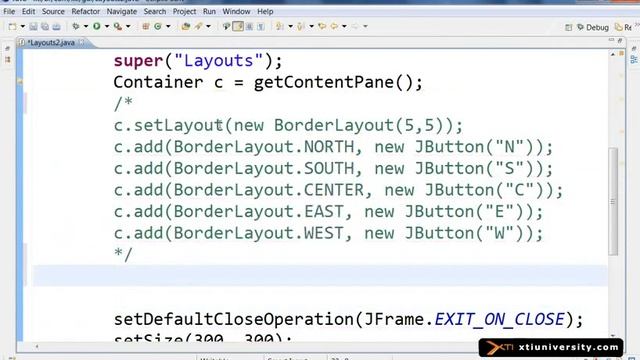 Universidade XTI JAVA 076 GUI, GridLayout e Composição смотреть онлайн