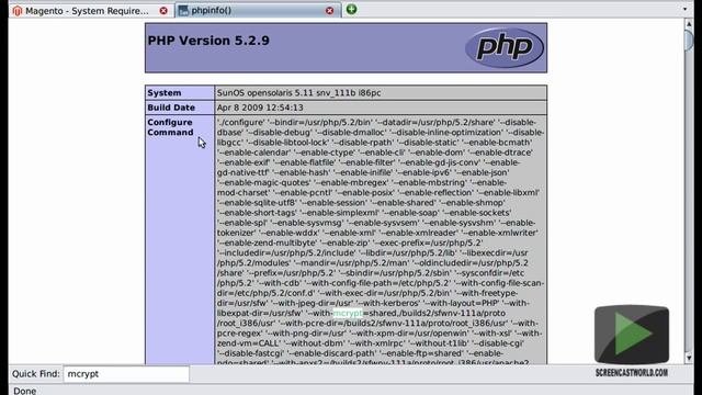 Installing Magento - How to Verify web server system requirements смотреть онлайн