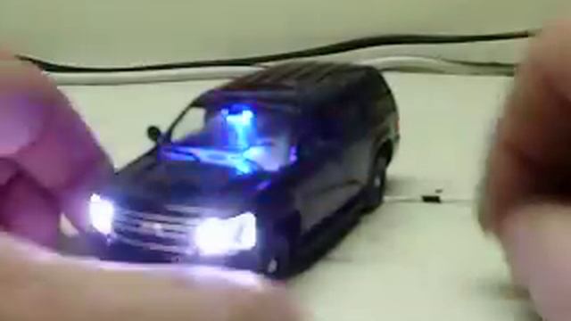 Custom First Response O Gauge Chevy Tahoe Slicktop Police SUV W/ Working Lights