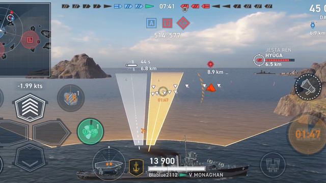 USS Monaghan: 109k dmg, 3 kills - World of Warships: Legends (Android) смотреть онлайн
