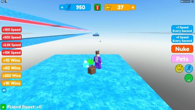 I RAN FASTER Than LIGHT On Roblox BUT Every Second You Get +1 Speed смотреть онлайн